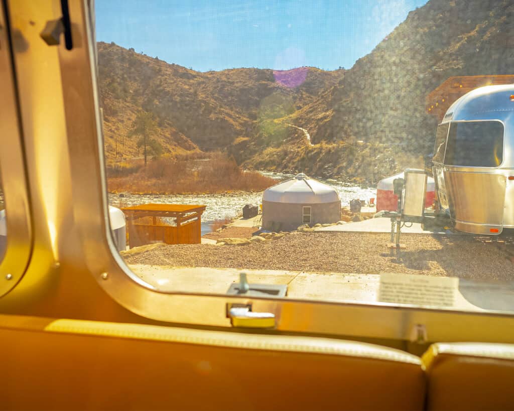 Views from an airstream in the Royal Gorge