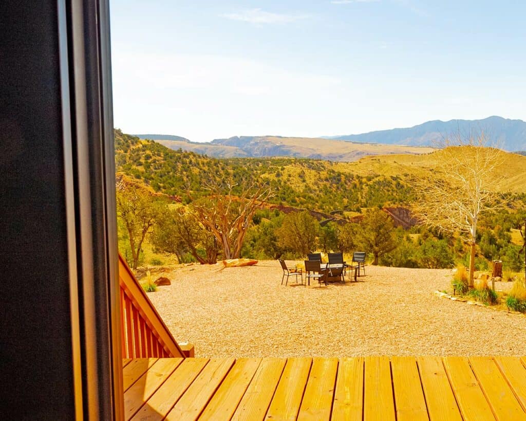 Outside Royal Ranch Luxury Cabin